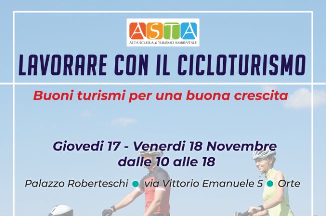 evento corso lavorare con il cicloturismo orte