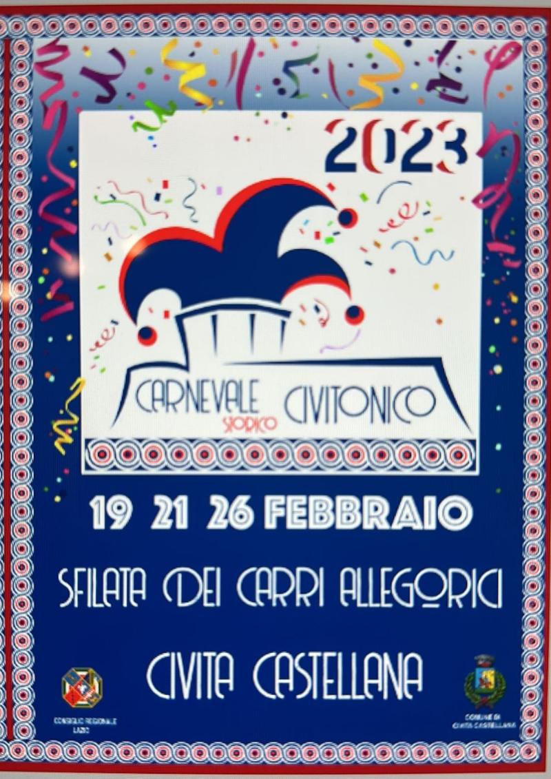 Locandina sfilate carnevale civitonico 2023