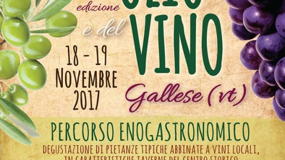 Locandina della Festa dell'Olio e del Vino 2017
